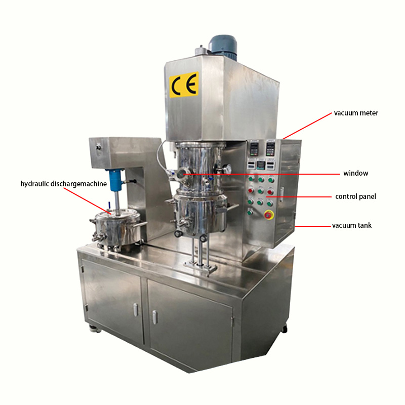5L Laboratory Vacuum Planetary Mixer with Extruder Detail Pictures