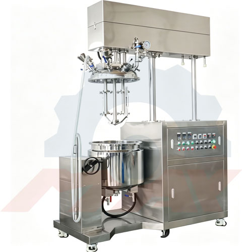 100L Toothpaste Making Machine with Powder Tank | Vacuum Emulsifying Mixer