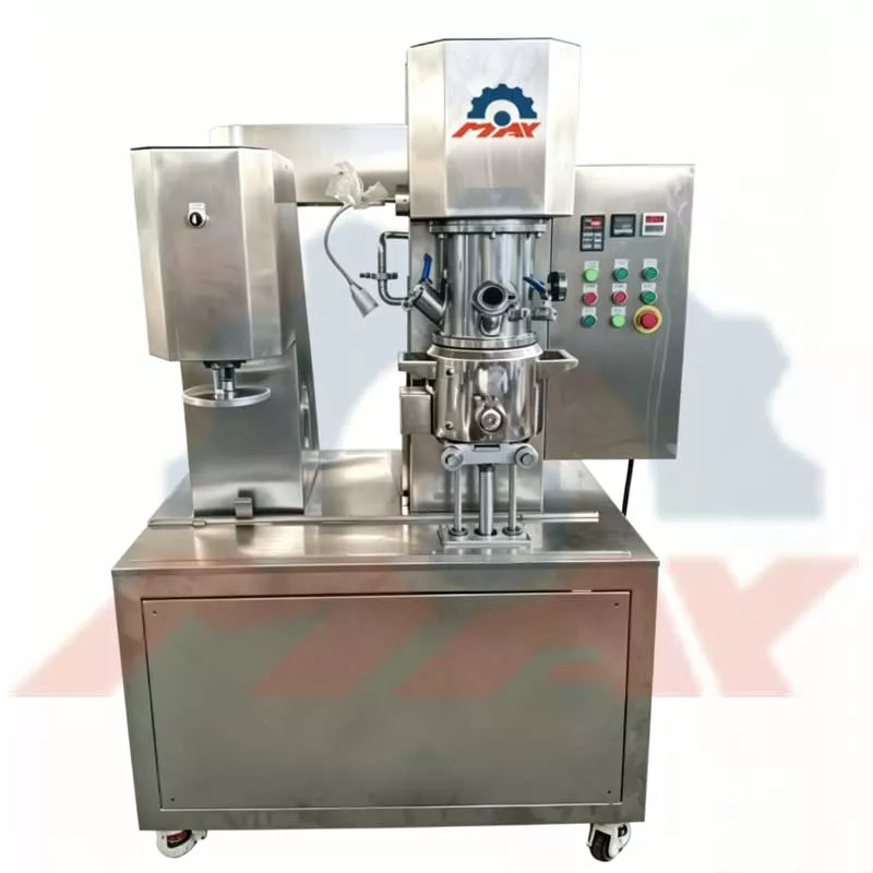 2L Planetary Vacuum Mixer with Presser — Lab Mixing, Dispersion & Discharge in One System