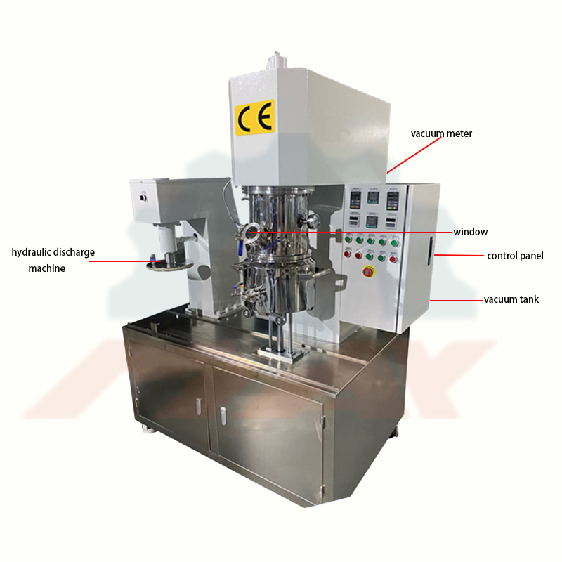 5L Laboratory Vacuum Planetary Mixer with Extruder Detail Pictures