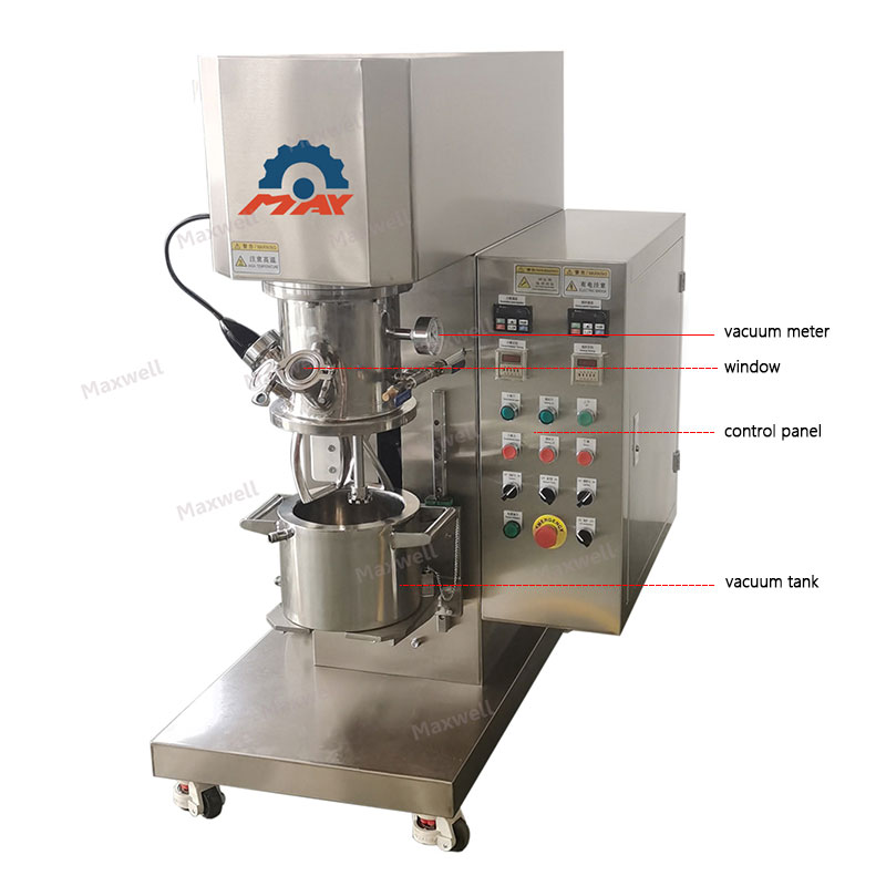 2L Lab Vacuum Double Planetary Mixer Detail Pictures